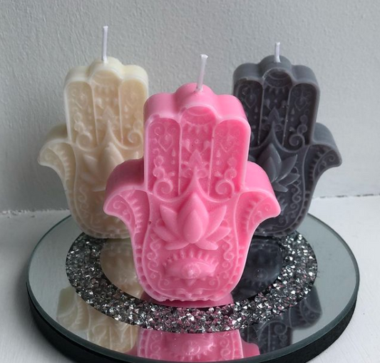 Hamsa Hand Candle