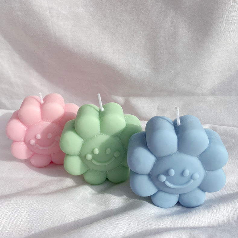 Flower Face Candle