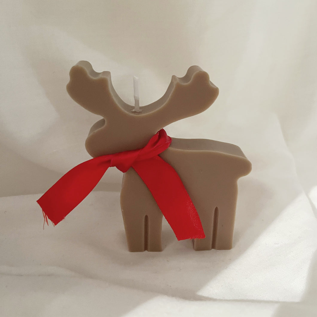 Reindeer Christmas Candle