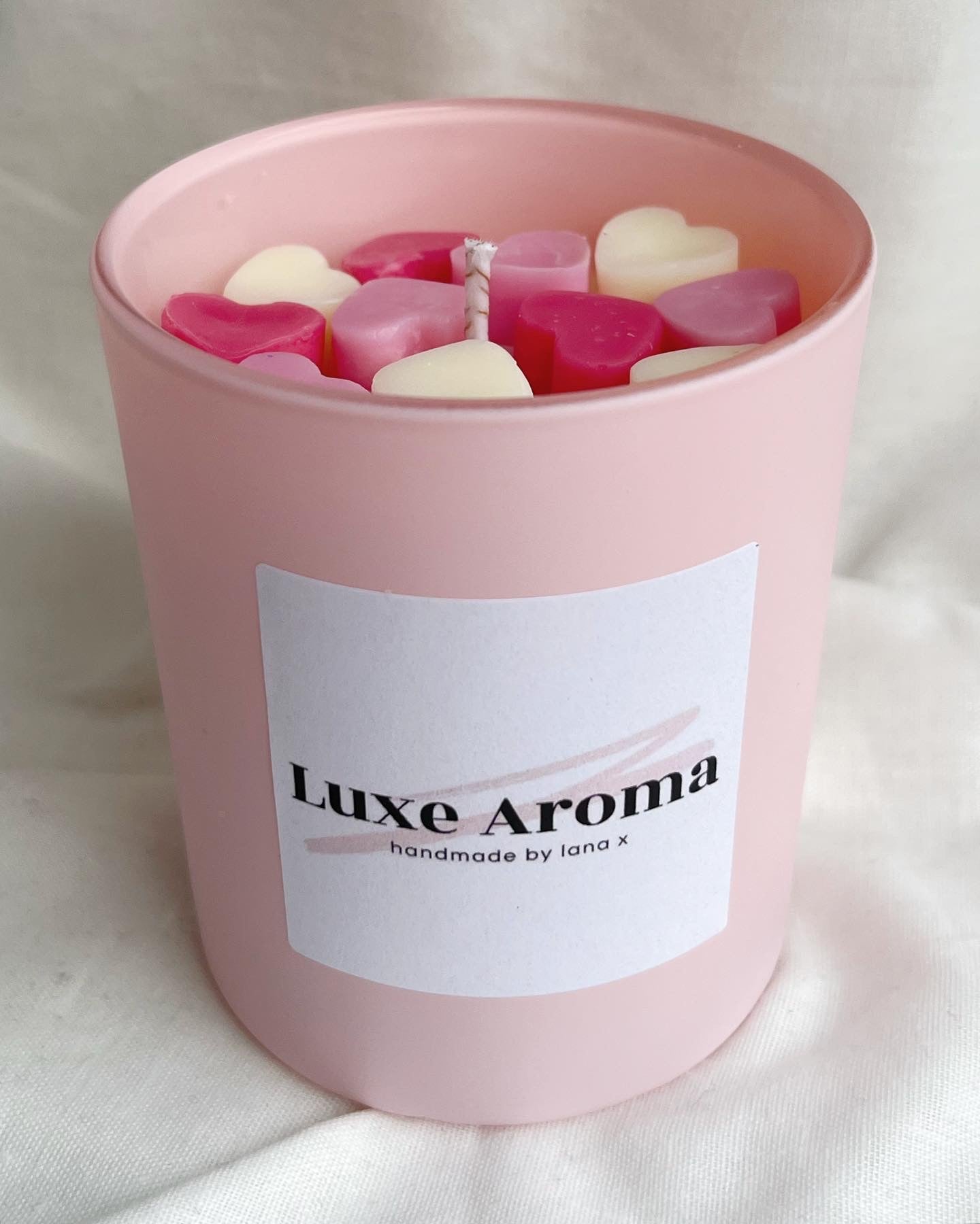 Love Heart Topped Candle Jar