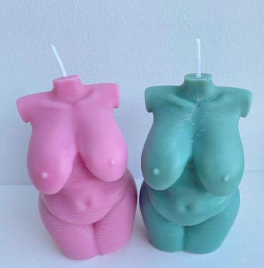 Lady Torso Candle 3
